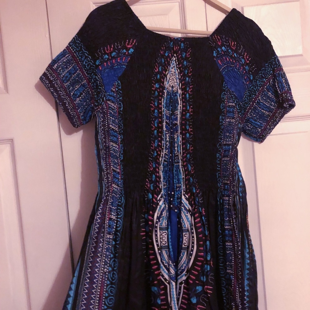 NWOT African Print Dashiki Dress